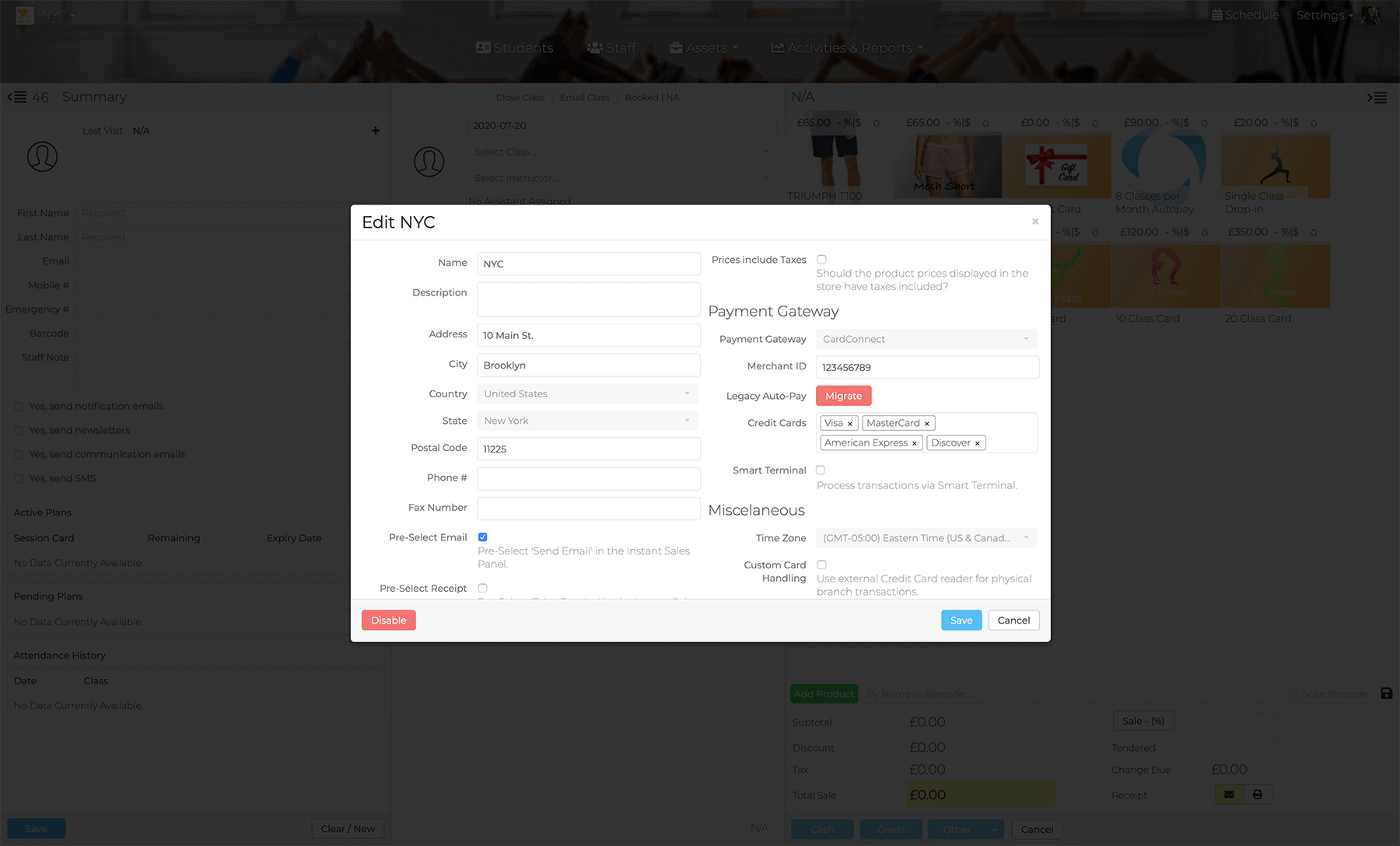 Payment Gateway Cardconnect