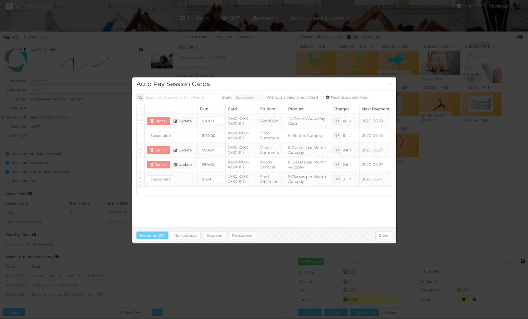 Dashboard Autopay Alert