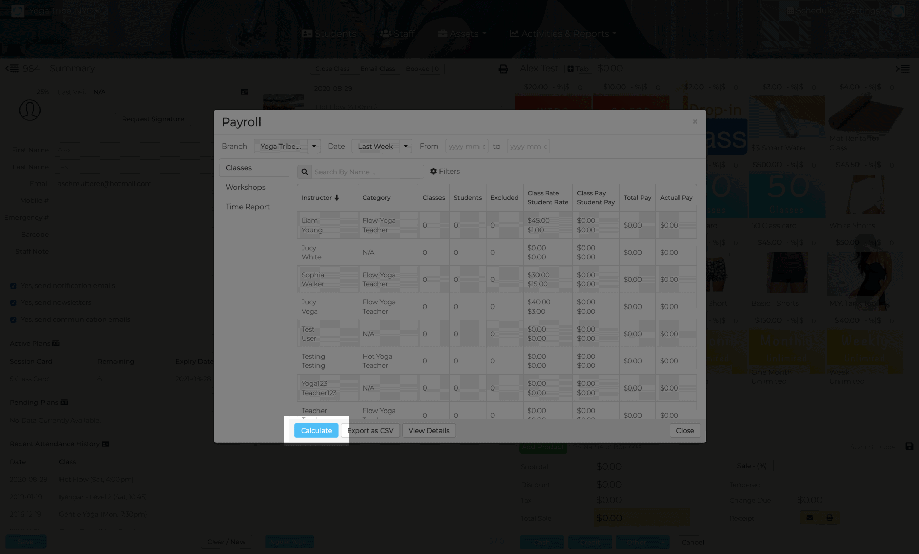 Staff Payroll Reports