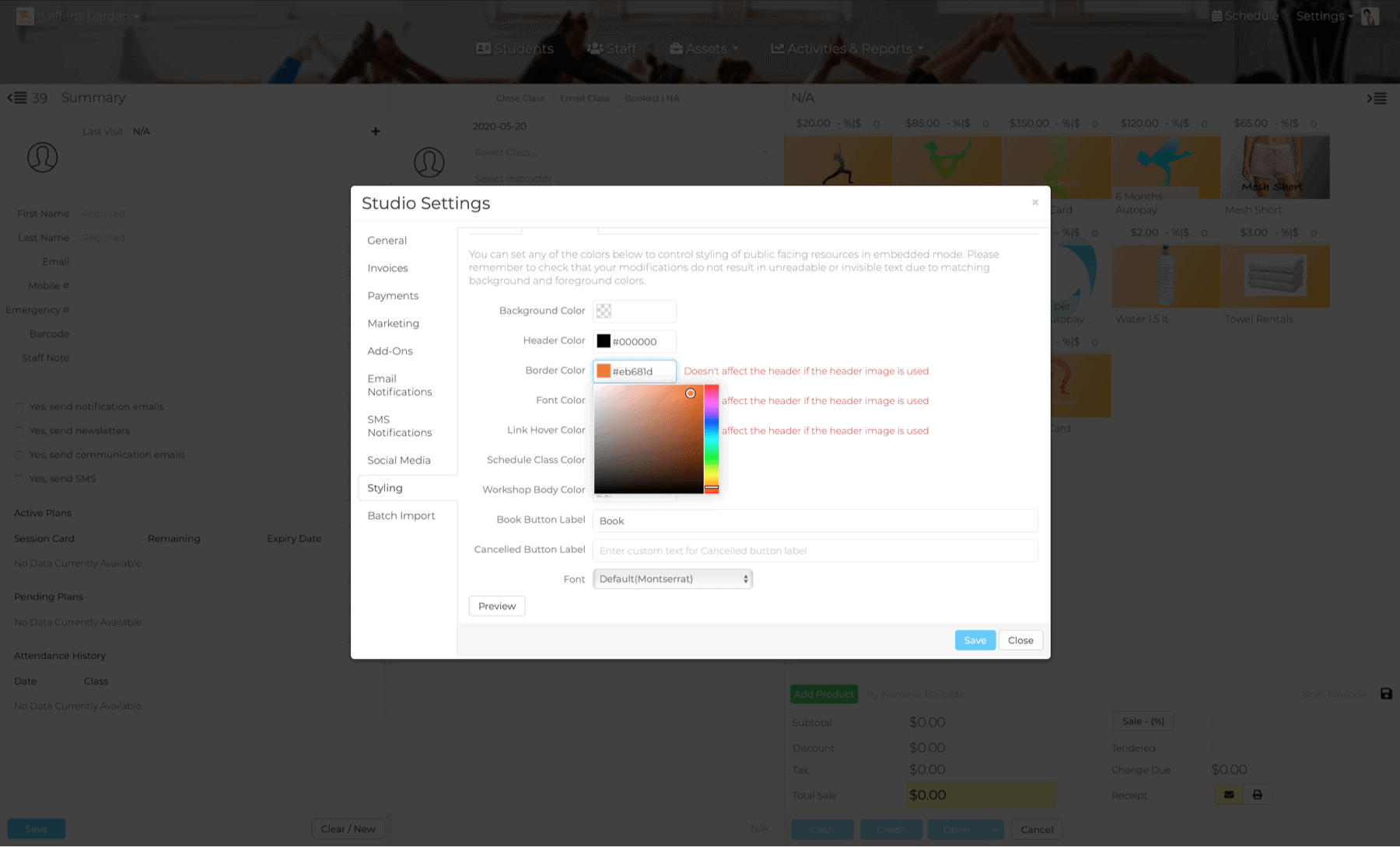 Color Settings