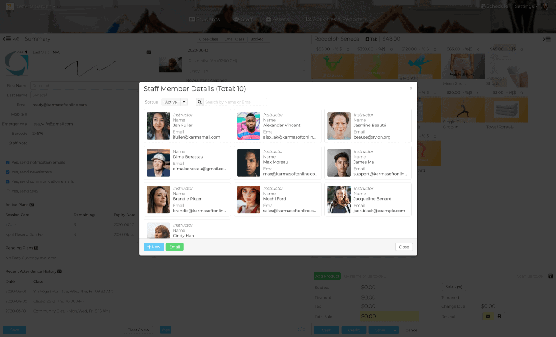 Staff Listing