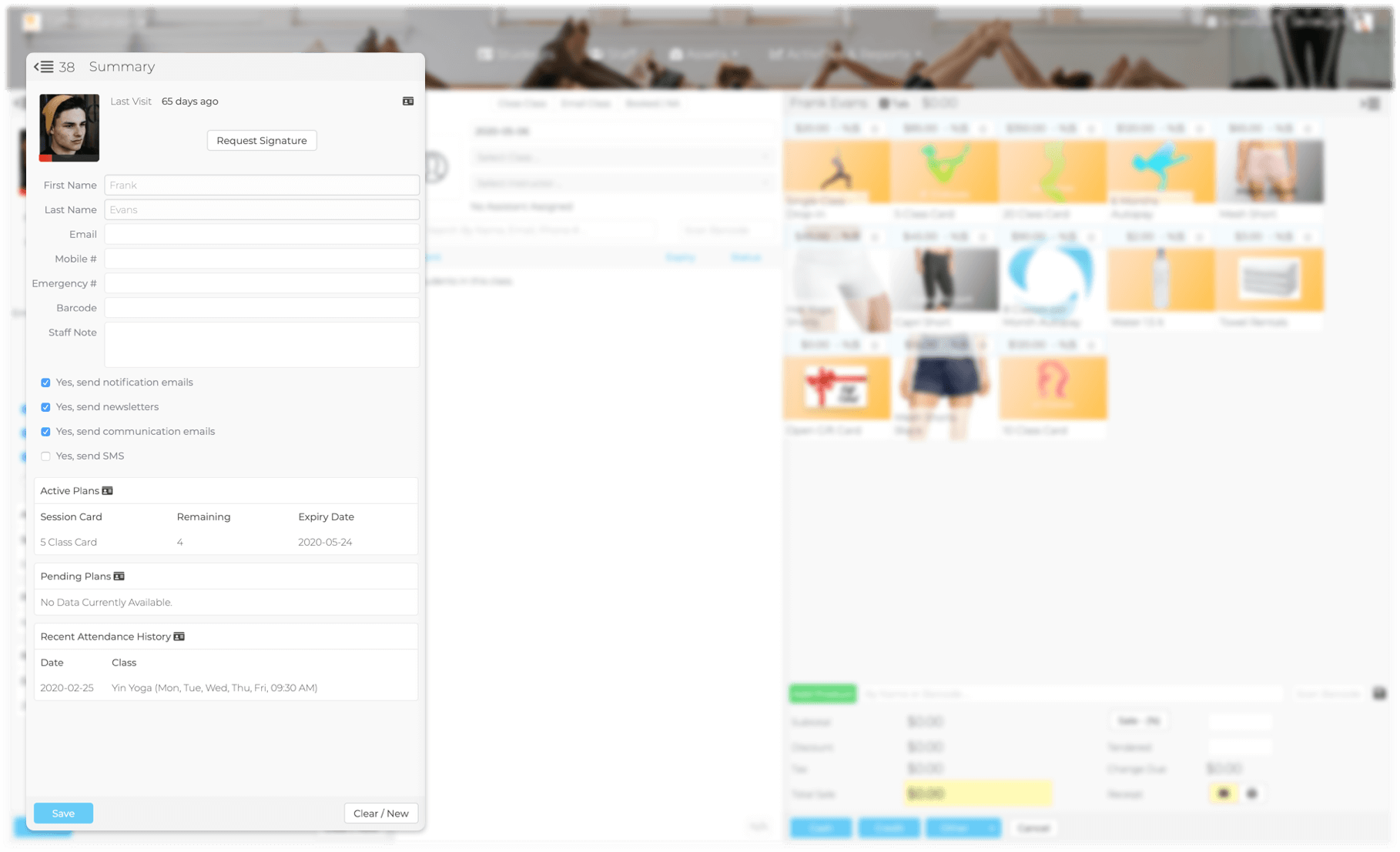 Dashboard Student Panel