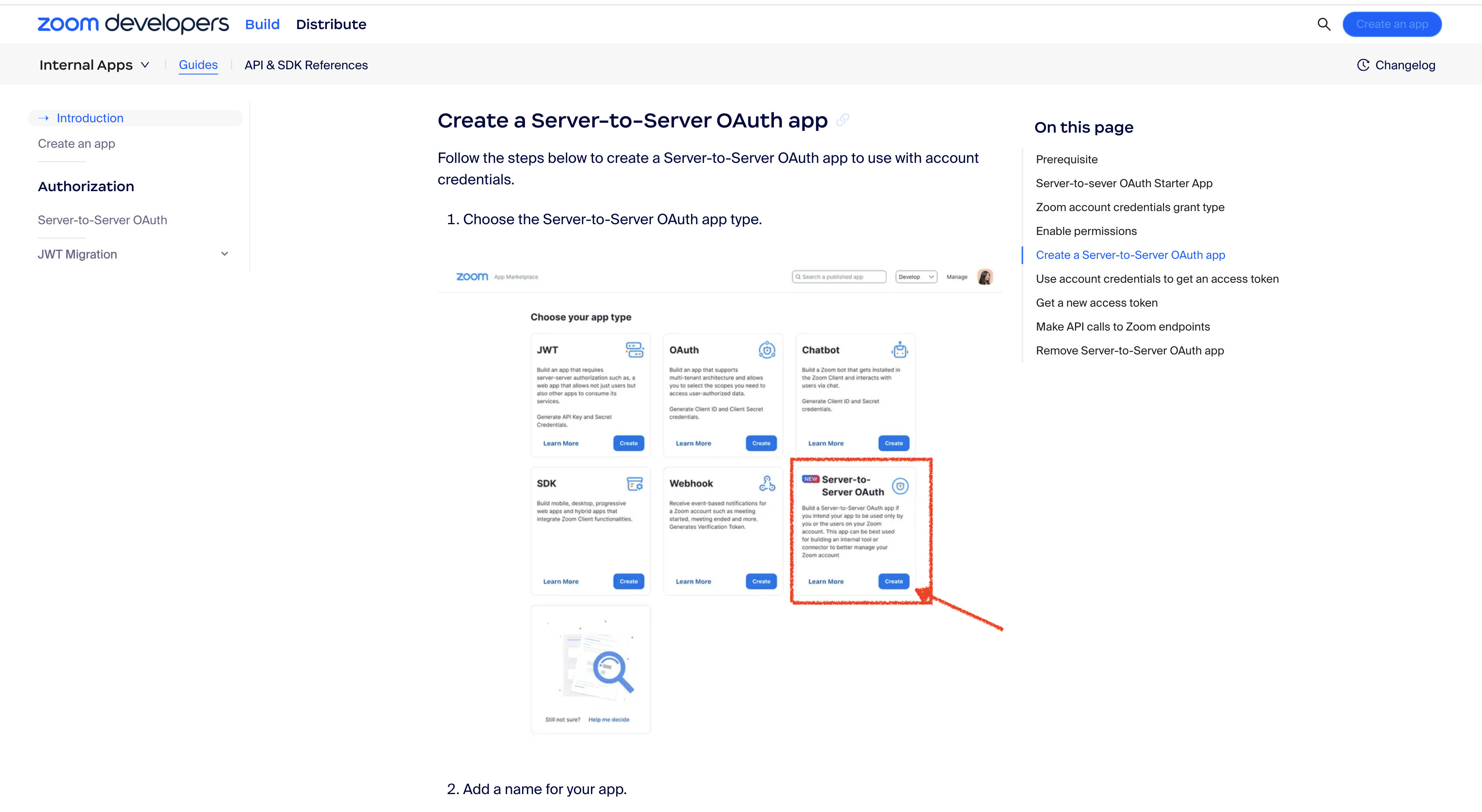 Zoom API Key APP Create