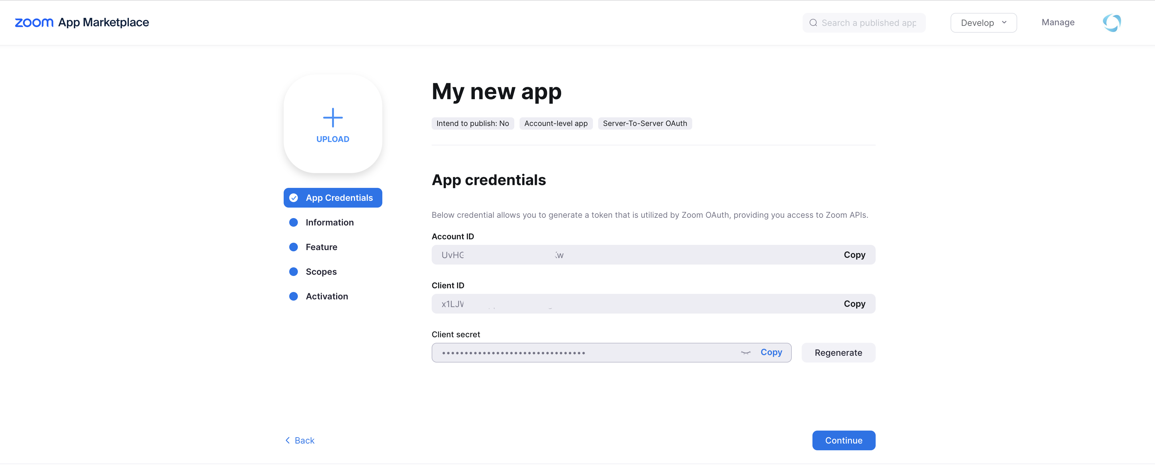 Zoom API Step 4