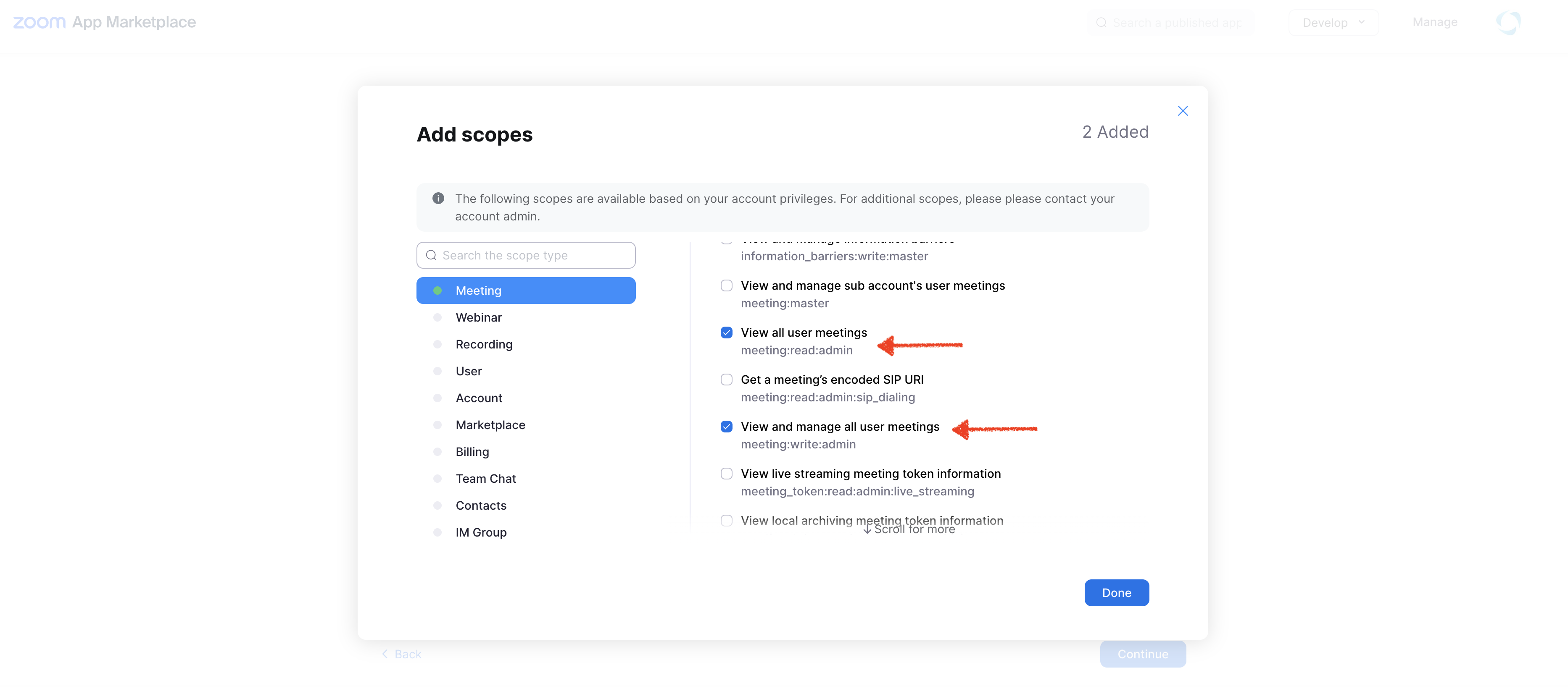 Zoom API Step 9